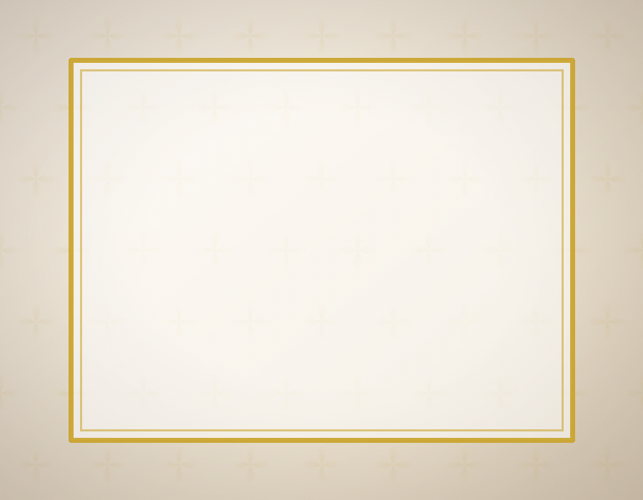A cream invitation card with a fine gold rule